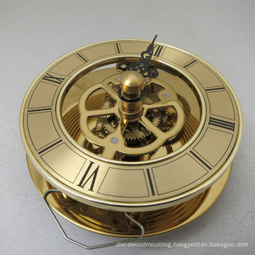 Skeleton Clock Insert Quartz Clock Movement with Oval Dial Metal Clock